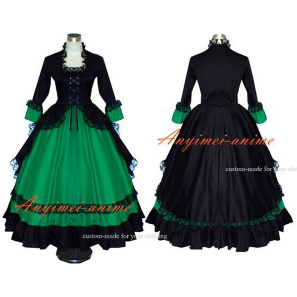 Gothic Lolita Punk Ball Medieval Gown Dress Cosplay Costume Custom-Made[G515]