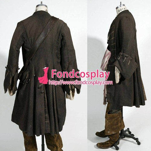 Pirates Of The Caribbean-Jack Sparrow Costume Johnny Depp Moive Cosplay Tailor-Made[G1427]