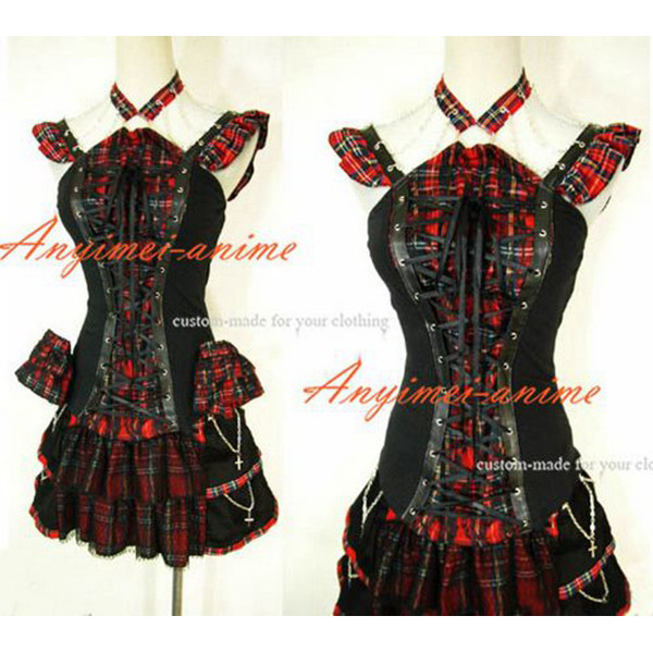 Gothic Lolita Punk Fashion Outfit Dress Cosplay Costume Tailor-Made[CK1018]