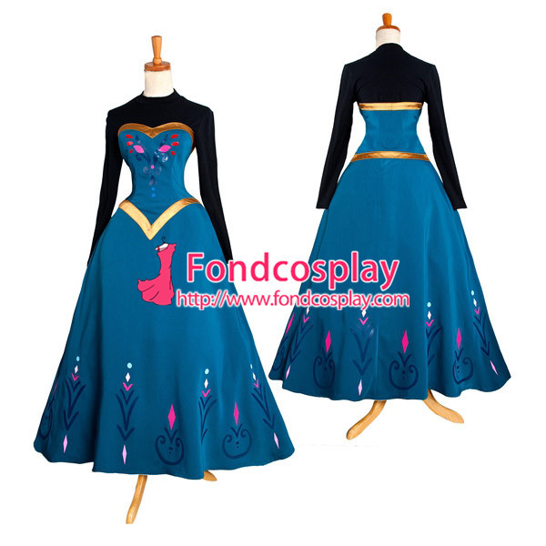 Movie Elsa Coronation Dress Costume Cosplay Tailor-Made[G1295]
