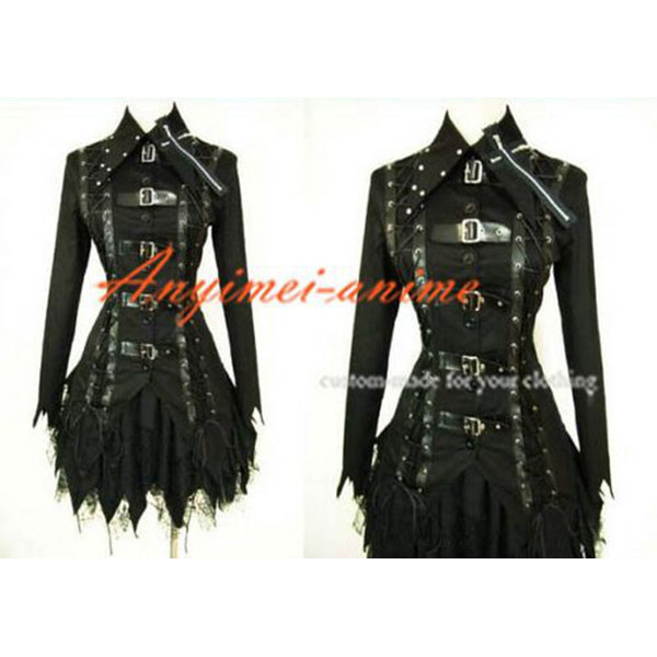 Gothic Lolita Punk Fashion Jacket Dress Cosplay Costume Tailor-Made[CK475]