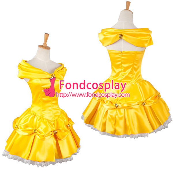 Belle Princess Short Dress Movie Costume Cosplay Tailor-Made[G1001]