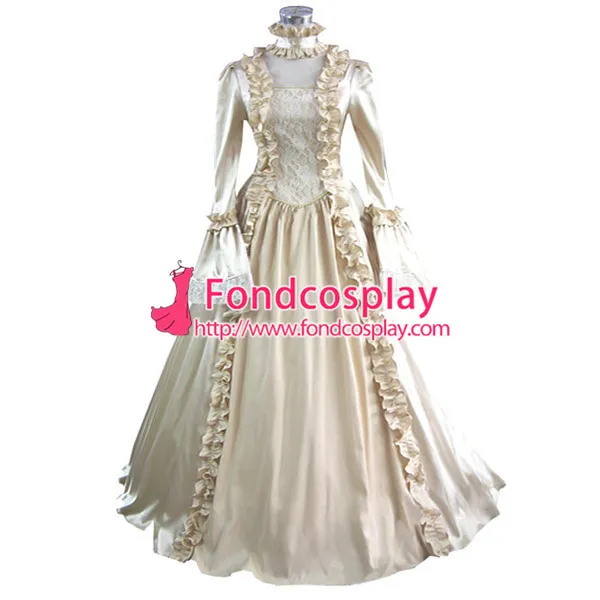 Gothic Lolita Punk Medieval Gown Champagne Ball Long Evening Dress Jacket Tailor-Made[CK1365]
