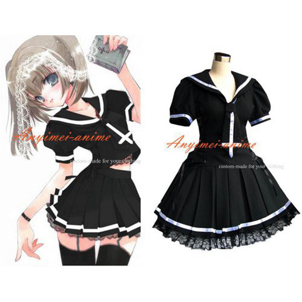 School Uniform Gothic Lolita Dress Cosplay Costume Tailor-Made[G339]