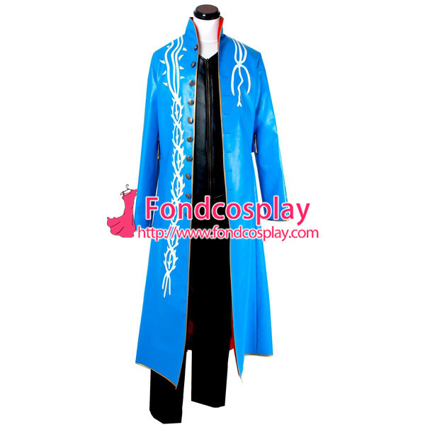Devil May Cry 2 Dmc Vergil Coat Game Cosplay Costume Tailor-Made[G749]
