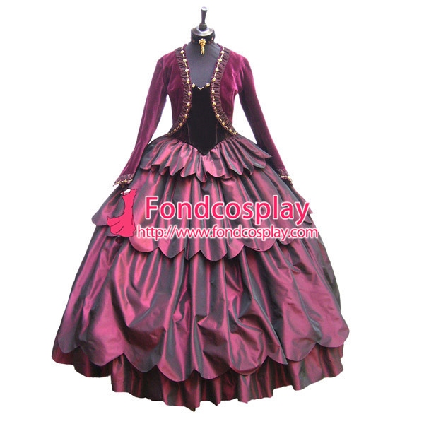 Victorian Rococo Gown Ball Costume Gothic Evening Dress Costume Tailor-Made[G1147]