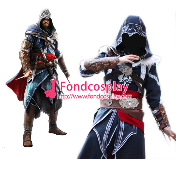Assassins Creed Acr Ezio Auditore Jacket Coat Cosplay Costume Tailor-Made[G893]