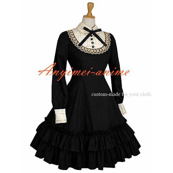 Gothic Lolita Punk Fashion Dress Cosplay Costume Have A Bowknot Custom-Made[CK1197]