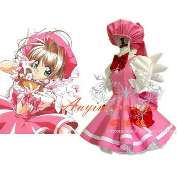 Cardcaptor Sakura Kinomoto Sakura Outfit Dress Cosplay Costume Tailor-Made[CK831]