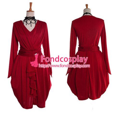 Gothic Lolita Red Gown Dress Cosplay Costume Tailor-Made[G987]