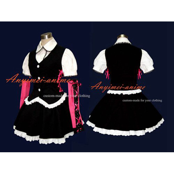 Japan An Cafe Bou Outfi Visual J-Rock Outfit Dress Cosplay Costume Tailor-Made[G330]
