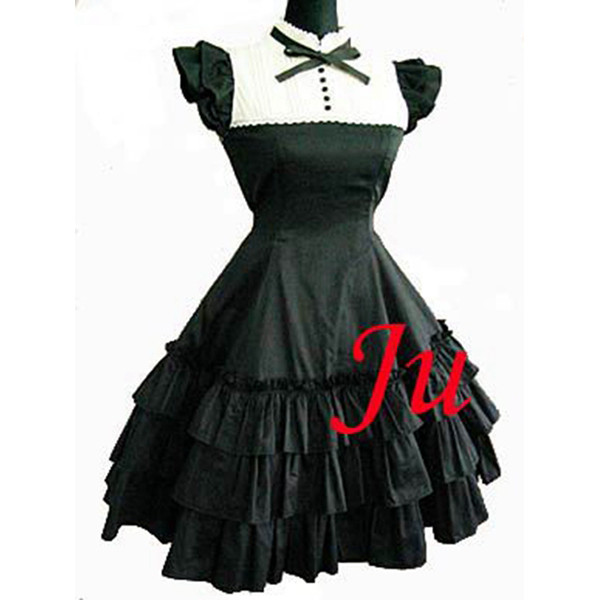 Gothic Lolita Punk Fashion Cotton Dress Outfit Cosplay Costume Tailor-Made[CK009]