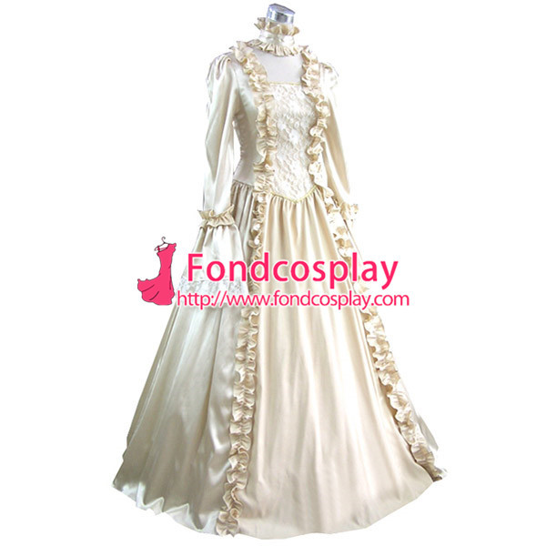 Gothic Lolita Punk Medieval Gown Champagne Ball Long Evening Dress Jacket Tailor-Made[CK1365]