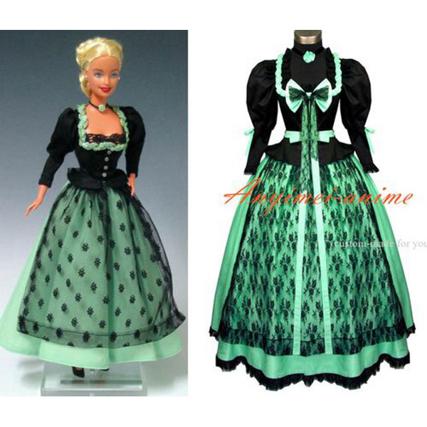 Sd Barbie Doll Dress Party Evening Dress Cosplay Costume Custom-Made[G555]