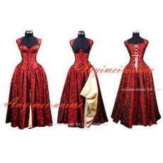 O Dress The Story Of O With Bra Gothic Punk Tafetta Dress Cosplay Cosume Tailor-Made[G493]