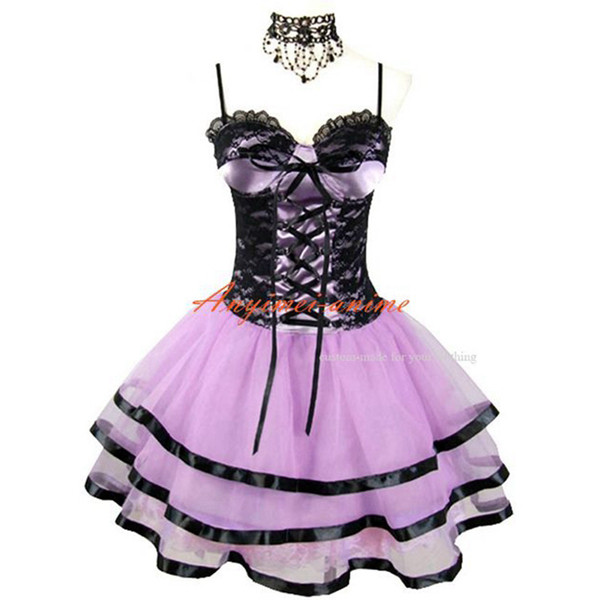 Gothic Lolita Punk Sweet Fashion Pink Mauve Ballet Dress Cosplay Costume Tailor-Made[CK1294]