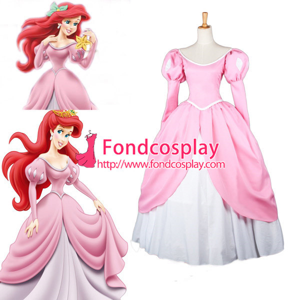 Beautiful Mermaid Princess Ariel Dress Movie Cosplay Costume Custom-Made[G656]