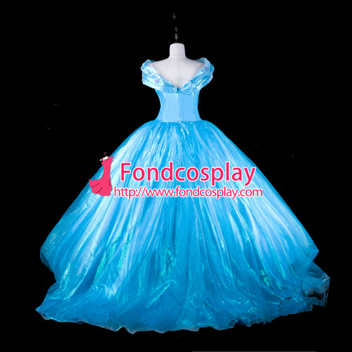 Princess Cinderella Dress Movie Cosplay Costume Custom-Made[G2321]
