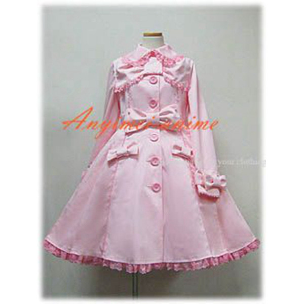 Gothic Lolita Punk Fashion Pink Dress Cosplay Costume Tailor-Made[CK1126]
