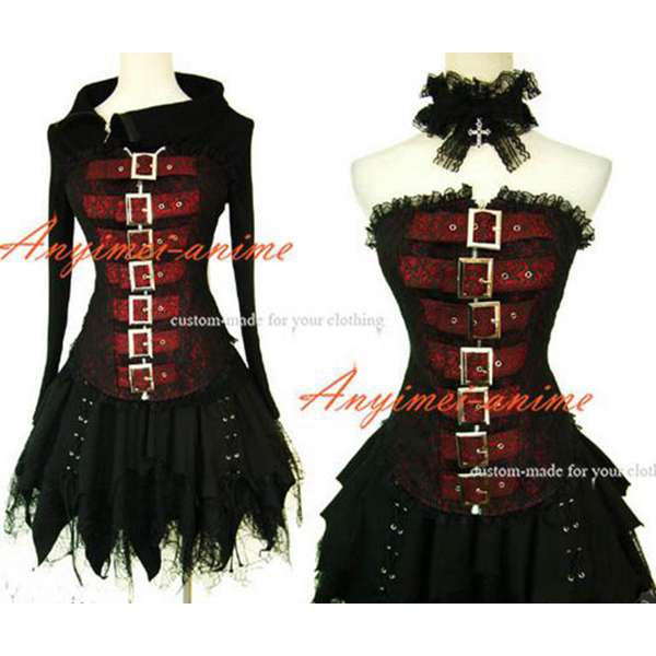 extract fusie China US$ 118.70 - Gothic Lolita Punk Fashion Jacket Coat Dress Cosplay Costume  Tailor-Made[CK1022] - www.fondcosplay.com