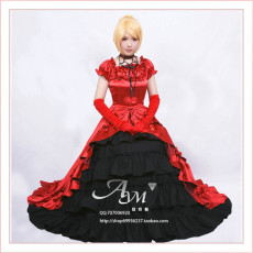 Gothic Lolita Dress Punk Medieval Gown Long Dress Evening Dress Cosplay Costume Princess Custom-Made[G644]