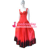 O Dress The Story Of O With Bra Red Satin Dress Cosplay Costume Tailor-Made[G190]