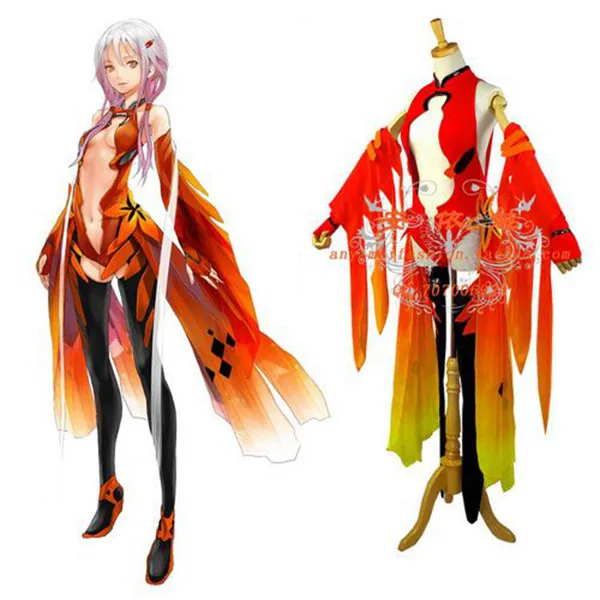 Guilty Crown Inori Yuzuriha Sexy Dress Outfit Cosplay Costume Custom Made[G690]