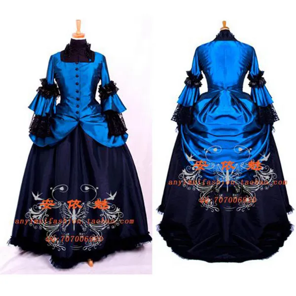 Victorian Rococo Medieval Gown Ball Outfit Gothic Punk Dress Cosplay Costume Tailor-Made[G701]