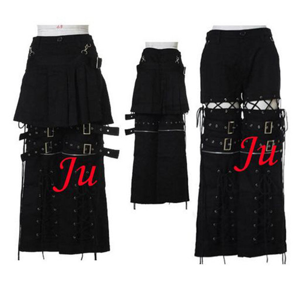 Gothic Tripp Punk Fashion Skirt Pants Trousers Cosplay Costume Custom-Made[CK885]