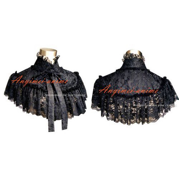 Gothic Lolita Punk Black Lace Cape Cosplay Costume Tailor-Made[G305]