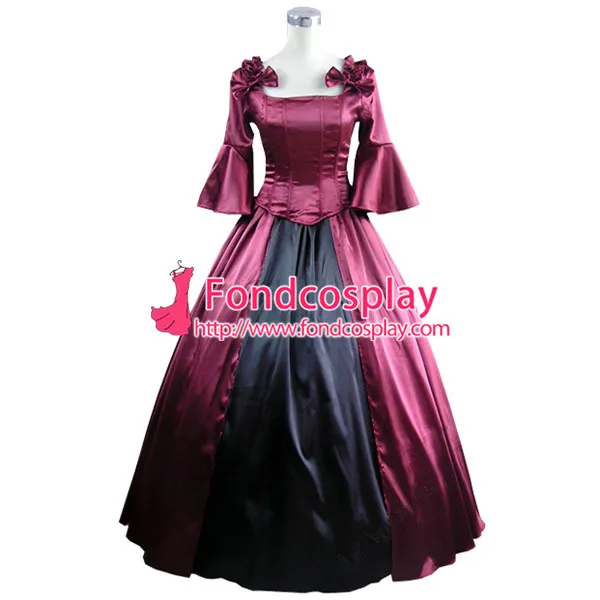 Gothic Lolita Punk Medieval Gown Violet Ball Long Evening Dress Jacket Tailor-Made[CK1404]