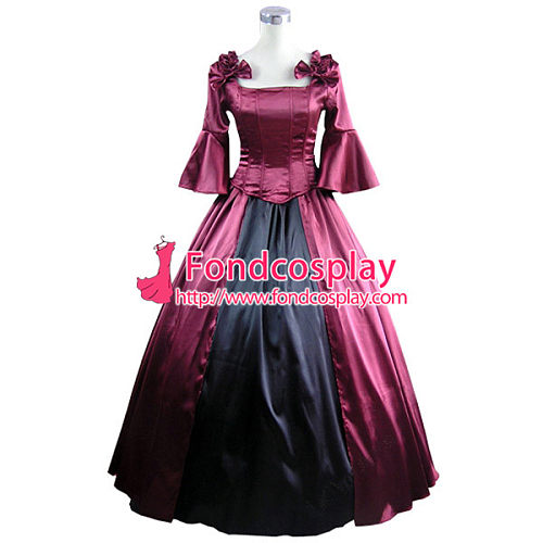 Gothic Lolita Punk Medieval Gown Violet Ball Long Evening Dress Jacket Tailor-Made[CK1404]