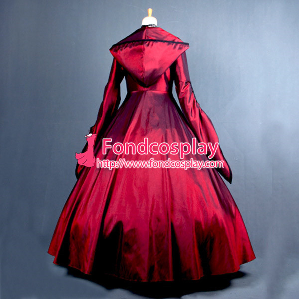 Victorian Rococo Medieval Gown Ball Dress Gothic Tafetta Cosplay Costume Tailor-Made[G778]