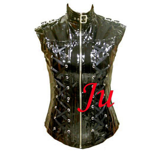 Gothic Lolita Punk Fashion Pvc Shirt Coat Jacket Tailor-Made[CK177]