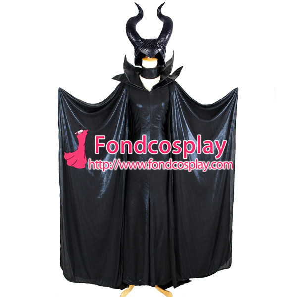 New Arrival Movie Maleficent 2014 Angelina Jolie Outfit Dress Cosplay Costume Custom-Made[G1313]