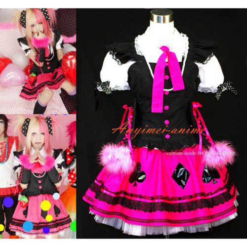 Japan An Cafe Bou Visual J-Rock Dress Outfit Cosplay Costume Tailor-Made[G451]