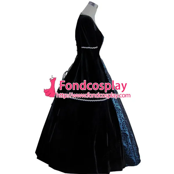 Gothic Lolita Punk Medieval Gown Long Evening Dress Jacket Tailor-Made[CK1426]