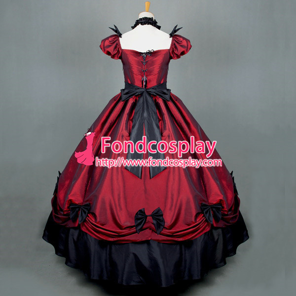 Victorian Rococo Medieval Gown Ball Dress Gothic Tafetta Cosplay Costume Tailor-Made[G769]