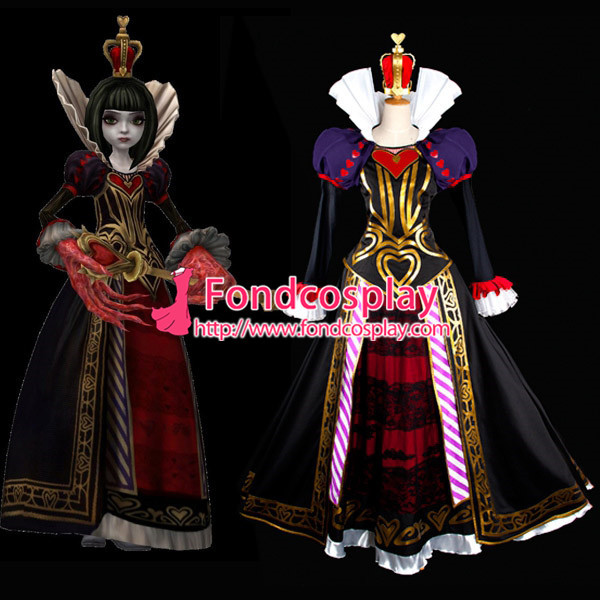 Alice Madness Returns Alice Red Queen Princess Dress Game Cosplay Costume Tailor Made[G995]