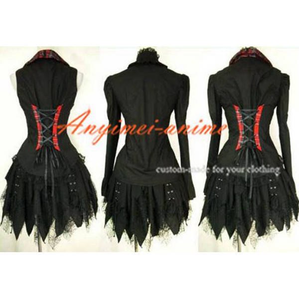 Gothic Lolita Punk Fashion Outfit Dress Cosplay Costume Tailor-Made[CK517]
