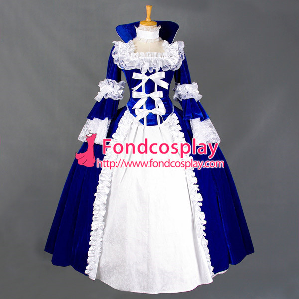 Victorian Rococo Medieval Gown Ball Outfit Gothic Punk Velvet Dress Cosplay Costume Tailor-Made[G729]