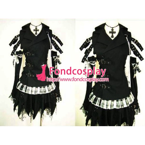 Gothic Lolita Punk Fashion Outfit Dress Cosplay Costume Tailor-Made[CK429]