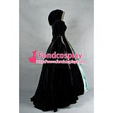Victorian Rococo Gown Ball Dress Gothic Punk Velvet Costume Tailor-Made[G1628]