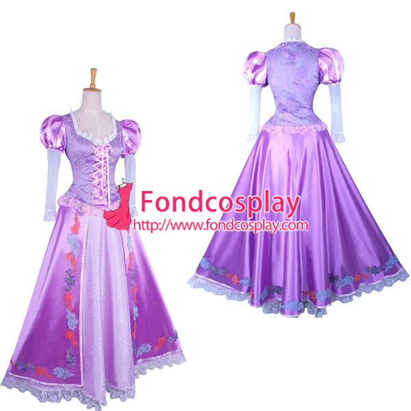Tangled Rapunzel Dress Movie Costume Cosplay Tailor-Made[G823]