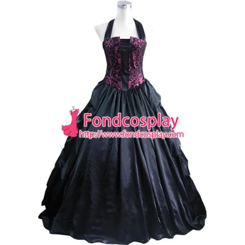 Gothic Lolita Punk Medieval Gown Ball Long Evening Dress Jacket Tailor-Made[CK1396]