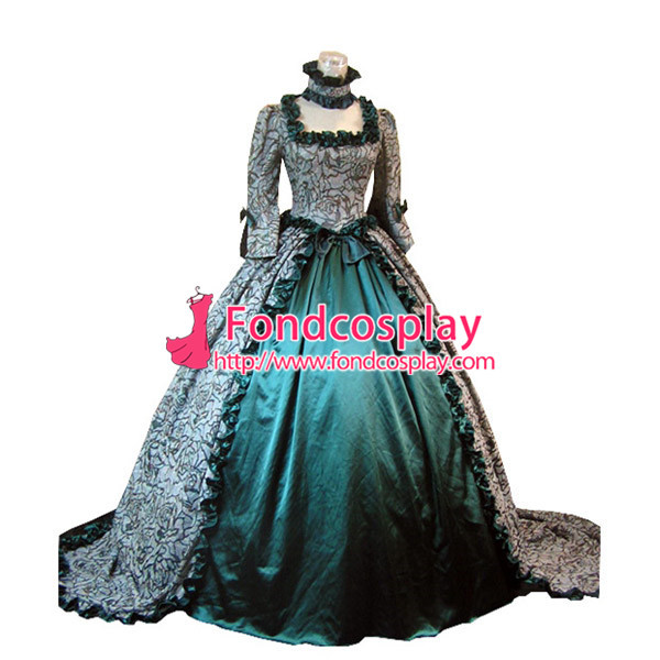 Gothic Lolita Punk Medieval Gown Figure Long Evening Dress Jacket Tailor-Made[CK1431]