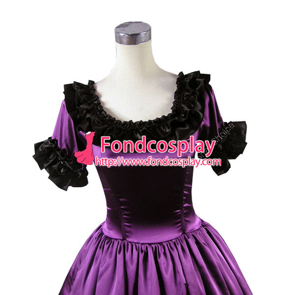 Gothic Lolita Punk Medieval Gown Grape Ball Long Evening Dress Jacket Tailor-Made[CK1391]