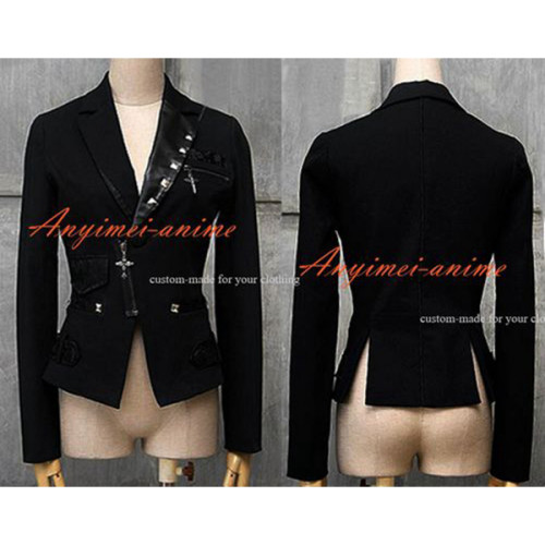 Gothic Lolita Punk Sweet Fashion Coat Black Jacket Small Leisure Suit Cosplay Costume Custom-Made[CK1276]
