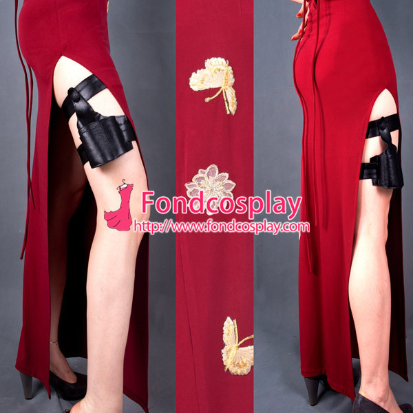 Resident Evil 5 Ada Wong Dress Qipao Movie Cosplay Costume Tailor-Made[G837]