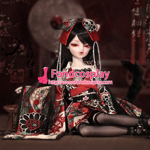 Sd Doll Dress Japan Kimono Gothic Lolita Dress Cosplay Costume Tailor-Made[G931]
